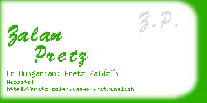 zalan pretz business card